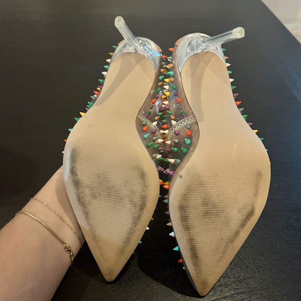 Steve Madden Multicolor Studded Heels - Picture 3 of 5